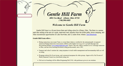 Desktop Screenshot of gentlehillfarm.com
