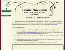 Tablet Screenshot of gentlehillfarm.com